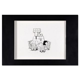 Peanuts, "Down Time" Hand Numbered Limited Edition 3D Decoupage with Certificate of Authenticity.