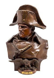 Renzo Colombo, (Italian, 1856-1885), Bust of Napoleon