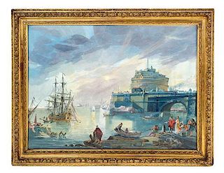 * Artist Unknown, (Continental, 18th/19th Century), Harbor