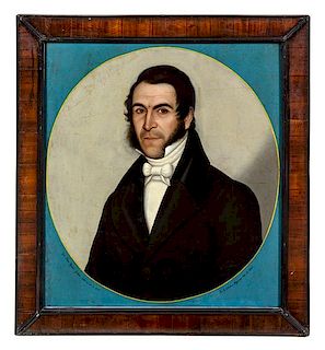 * J. Celestino Figueroa, (19th Century), Portrait of Juan Ignacio Galvez, 1841