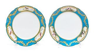 Two Russian Porcelain Plates Diameter 7 1/4 inches.