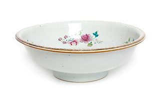 * A Chinese Export Famille Rose Bowl Diameter 10 3/8 inches.