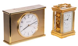 Mappin & Webb and Tiffany & Co. Mantel Clocks