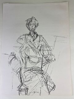 Alberto Giacometti (1901 - 1966)~ Annette in Studio, 1961