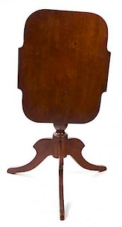 An American Empire Tilt-Top Table Height 19 x width 23 1/2 x depth 27 inches.