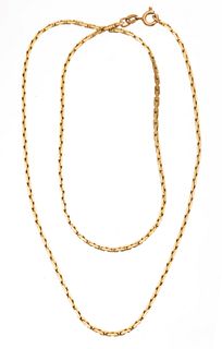 14kt Gold Chain, Made In Italy, L 19.75" 9.7g
