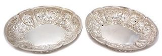 A Pair of Scottish Victorian Silver Bowls, Mackay & Chisholm, Edinburgh, 1842, worked with grotesque masks and palmettes at i