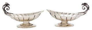 A Pair of American Sterling Sauce Boats by Wood & Hughes, Wood & Hughes, New York, NY,