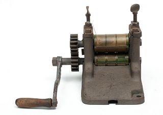 Antique Cast Iron Candy Press, H 8.5", W 12", D 9"