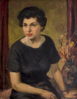 Harold Woolcott, (American, 1898-1977), Portrait of a Woman
