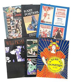 A Group of Fifteen Miscellaneous Books, Catalogues and Magazines on Posters 12 3/4 x 9 3/4 inches.