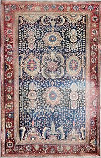 Antique Persian Bakshayesh Heriz Hand Knotted Wool Oriental Carpet