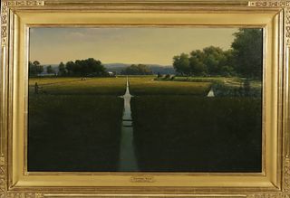 Joseph McGurl (Massachusetts b. 1958) Oil on Canvas "Cranberry Boggs"
