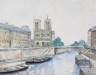 Max Cyprien Jacob, (French, 1876-1944), Notre Dame