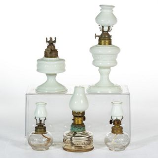 ASSORTED MARKED MINIATURE LAMPS, LOT OF FIVE