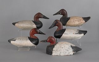 Five Pennsylvania/Maryland working decoys, early 2