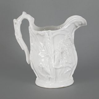 American porcelain pitcher, late 19th c., probably