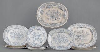 Collection of Staffordshire, 19th c., in the Asiat