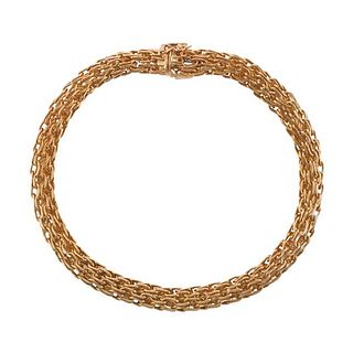 18k Gold Woven Bracelet