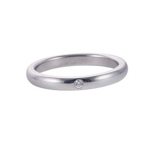 Tiffany &amp; Co Peretti Platinum Diamond Wedding Band Ring