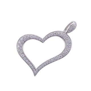 Piaget 18k Gold Diamond Open Heart Pendant