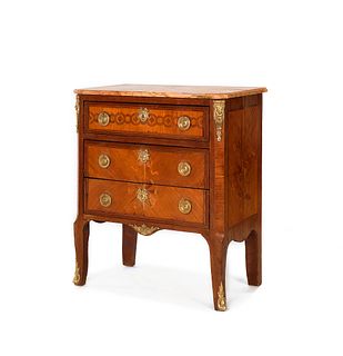 French marble top dresser, late 19th c., 32" h., 2