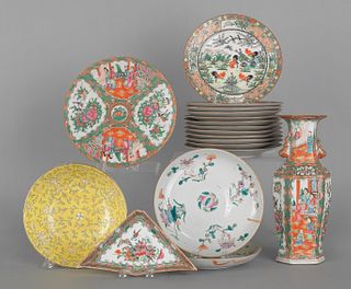 Collection of Chinese export porcelain, to include