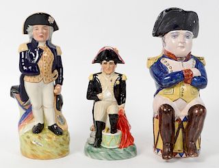 STAFFORDSHIRE ‘TOBY’ FIGURES OF NAPOLEAN & NELSON
