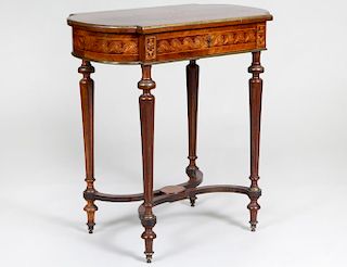 FRUITWOOD INLAID ROSEWOOD DRESSING TABLE