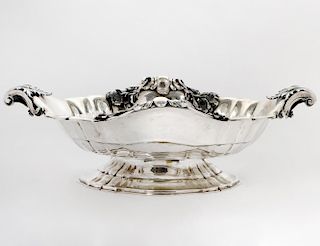 ITALIAN SILVER FOOTED CENTERPIECE BOWL