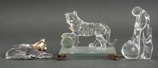 Glass Figural Paperweights, 3