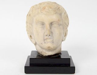 ROMAN MARBLE HEAD OF A YOUTH