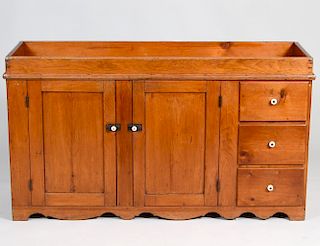 AMERICAN COUNTRY STAINED PINE DRY SINK