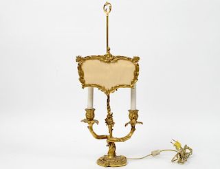 LOUIS XV STYLE GILT BRONZE TABLE LAMP