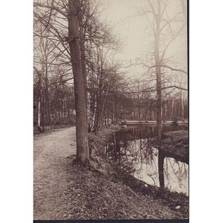 Photographic Print of Lake in the Forest of Mendon, France