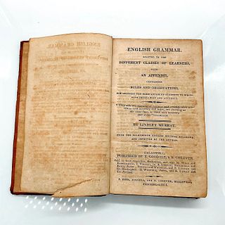 Antique 19th c. English Grammar Hardcover Book