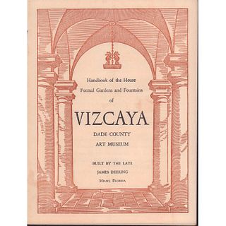 Vintage Souvenir Handbook of the House, Vizcaya Art Museum