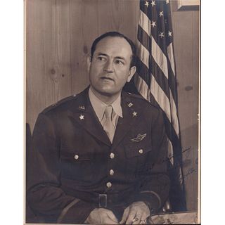 Vintage Signed Portrait of WWII Airforce General McNaughton