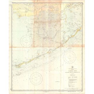 USC&GS Map, Alligator Reef to Sombrero Key, U.S Gulf Coast