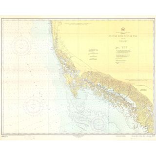 USC&GS Map, Chatham River to Clam Pass, U.S Gulf Coast