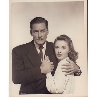 Vintage Photograph of Errol Flynn and Barbara Stanwyck