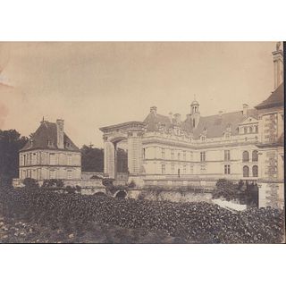 Antique Monochrome Photograph, Chateau de Serrant