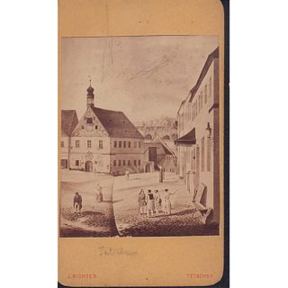 Antique Monochrome Photograph, Tetschen a/d Elbe