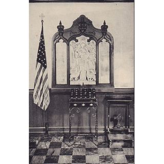 Black and White Postcard, The War Shrine