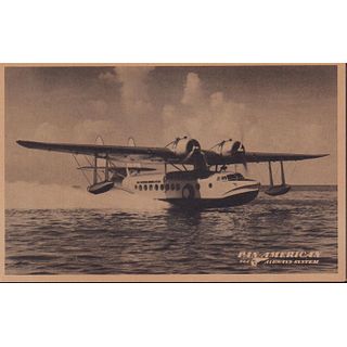 Postcard PanAmerican Airways Clipper Ship
