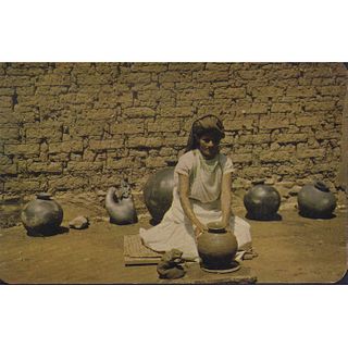 Postcard, Photographer Mark Turok, Pottery Making, Mexico