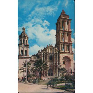 Postcard, The Cathedral, Saltillo, Mexico