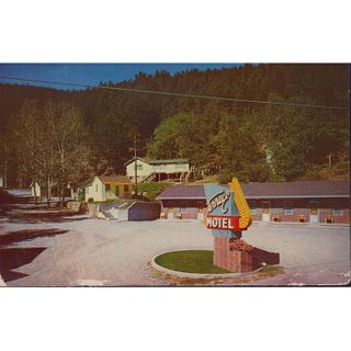 Vintage Postcard, Advertising Terrace Motel, South Dakota