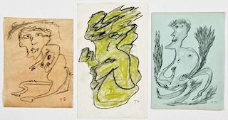 Thornton Dial (1928-2016) 3 Works on Paper
