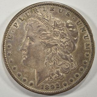 1892-O MORGAN DOLLAR AU